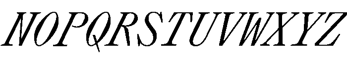 Lettra Mono Italic Font UPPERCASE