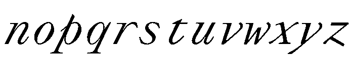 Lettra Mono Italic Font LOWERCASE