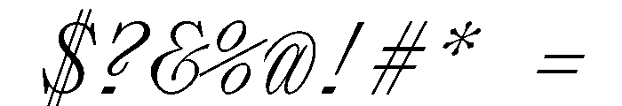 Lettra Mono Light Italic Font OTHER CHARS