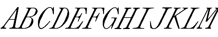 Lettra Mono Light Italic Font UPPERCASE
