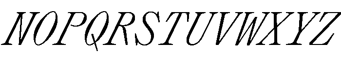 Lettra Mono Light Italic Font UPPERCASE