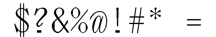 Lettra Mono Light Font OTHER CHARS
