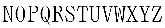 Lettra Mono Light Font UPPERCASE
