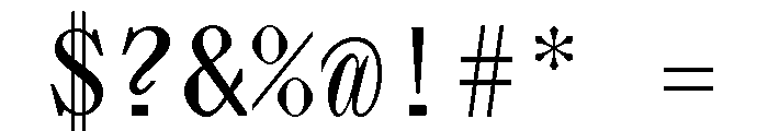 Lettra Mono Medium Font OTHER CHARS