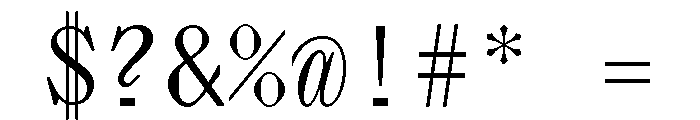 Lettra Mono Regular Font OTHER CHARS