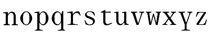 Lettra Mono Regular Font LOWERCASE