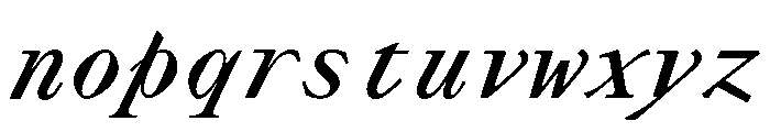 Lettra Mono Semibold Italic Font LOWERCASE