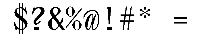 Lettra Mono Semibold Font OTHER CHARS
