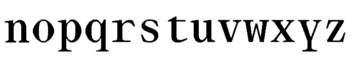Lettra Mono Semibold Font LOWERCASE