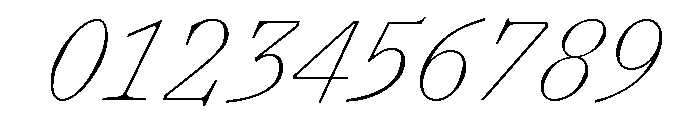 Lettra Mono Thin Italic Font OTHER CHARS