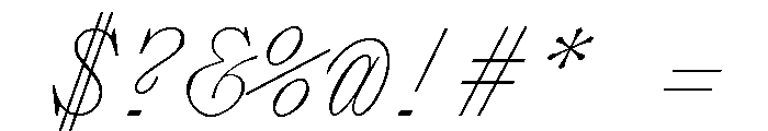Lettra Mono Thin Italic Font OTHER CHARS