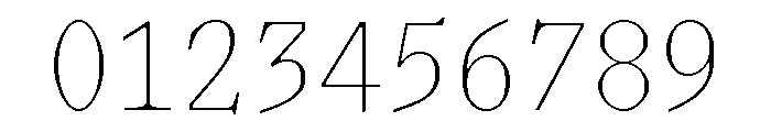 Lettra Mono Thin Font OTHER CHARS