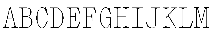Lettra Mono Thin Font UPPERCASE