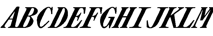 Lettra Mono Ultrabold Italic Font UPPERCASE