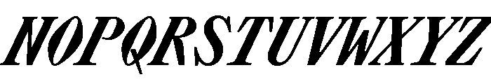 Lettra Mono Ultrabold Italic Font UPPERCASE