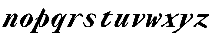 Lettra Mono Ultrabold Italic Font LOWERCASE