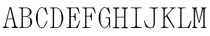 Lettra Mono Ultralight Font UPPERCASE