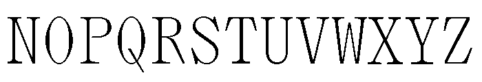 Lettra Mono Ultralight Font UPPERCASE