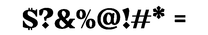LeviDLv1AAA Bold Font OTHER CHARS