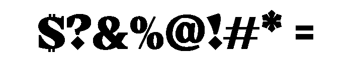 LeviDLv1AAA UltraBold Font OTHER CHARS