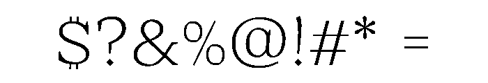 LeviDLv1AAA UltraLight Font OTHER CHARS
