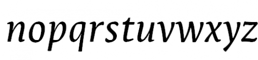 Leksa Demi Bold Italic Font LOWERCASE