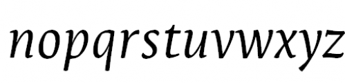 Leksa Italic Font LOWERCASE