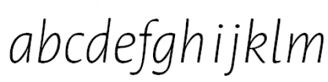 Leksa Sans Extra Light Italic FONT
