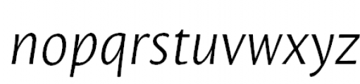Leksa Sans Light Italic Font LOWERCASE