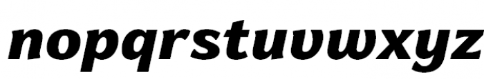 Levnam Black Italic Font LOWERCASE