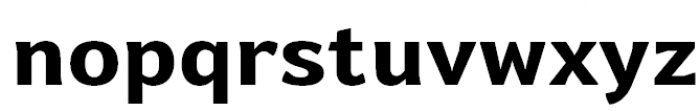 Levnam Extra Bold Font LOWERCASE