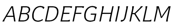 Levnam Light Italic Font UPPERCASE