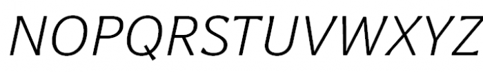 Levnam Light Italic Font UPPERCASE