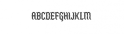LED Gothic (plain) Font UPPERCASE