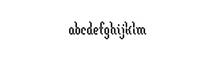 LED Gothic (plain) Font LOWERCASE