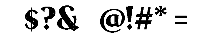 Le Bonjour Pressed Regular Font OTHER CHARS