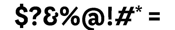 LeanO Sans Bold Font OTHER CHARS