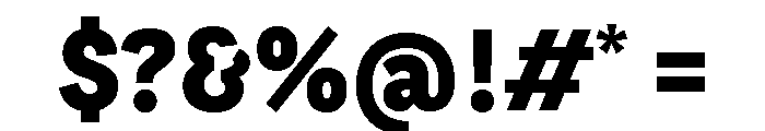 LeanO Sans Extra Bold Font OTHER CHARS