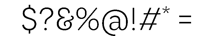 LeanO Sans Extra Light Font OTHER CHARS