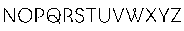 LeanO Sans Extra Light Font UPPERCASE