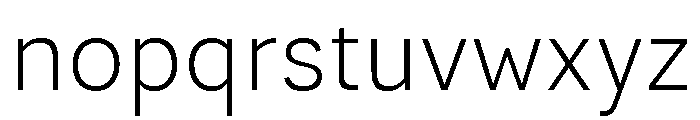 LeanO Sans Extra Light Font LOWERCASE