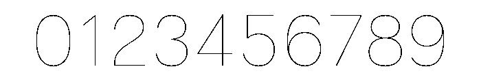 LeanO Sans Hairline Font OTHER CHARS