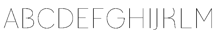 LeanO Sans Hairline Font UPPERCASE