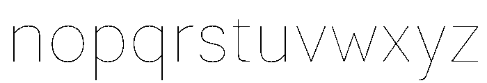 LeanO Sans Hairline Font LOWERCASE