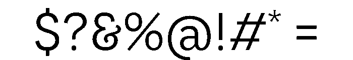 LeanO Sans Light Font OTHER CHARS