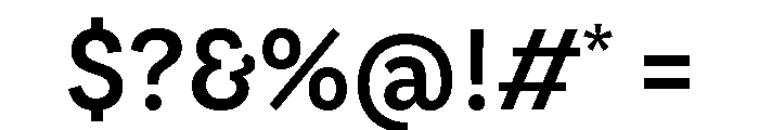 LeanO Sans Medium Font OTHER CHARS
