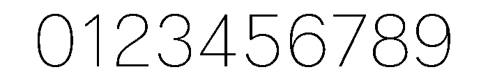 LeanO Sans Thin Font OTHER CHARS
