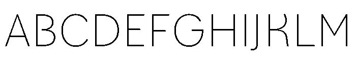 LeanO Sans Thin Font UPPERCASE
