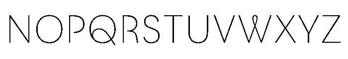 LeanO Sans Thin Font UPPERCASE