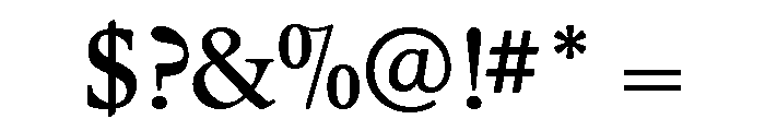 Leighton Bold Font OTHER CHARS
